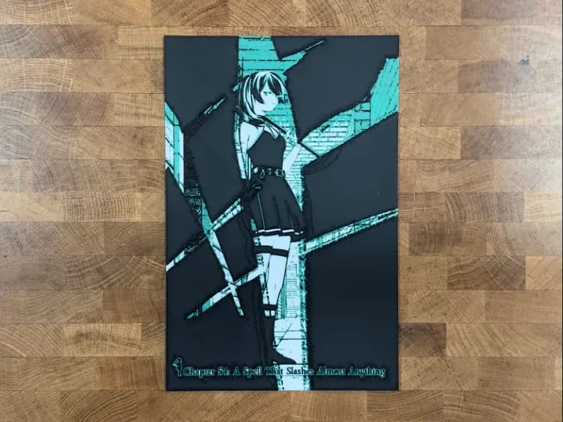Frieren - Ubel by Pretty Okay Prints HueForge model: Frieren - Ubel by Pretty Okay Prints