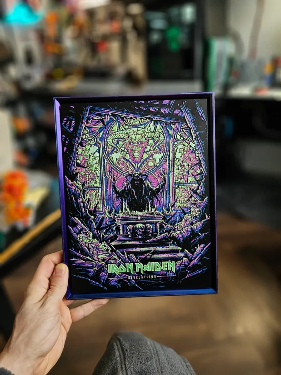 Iron Maiden - Revelations by C3D HueForge model: Iron Maiden - Revelations by C3D