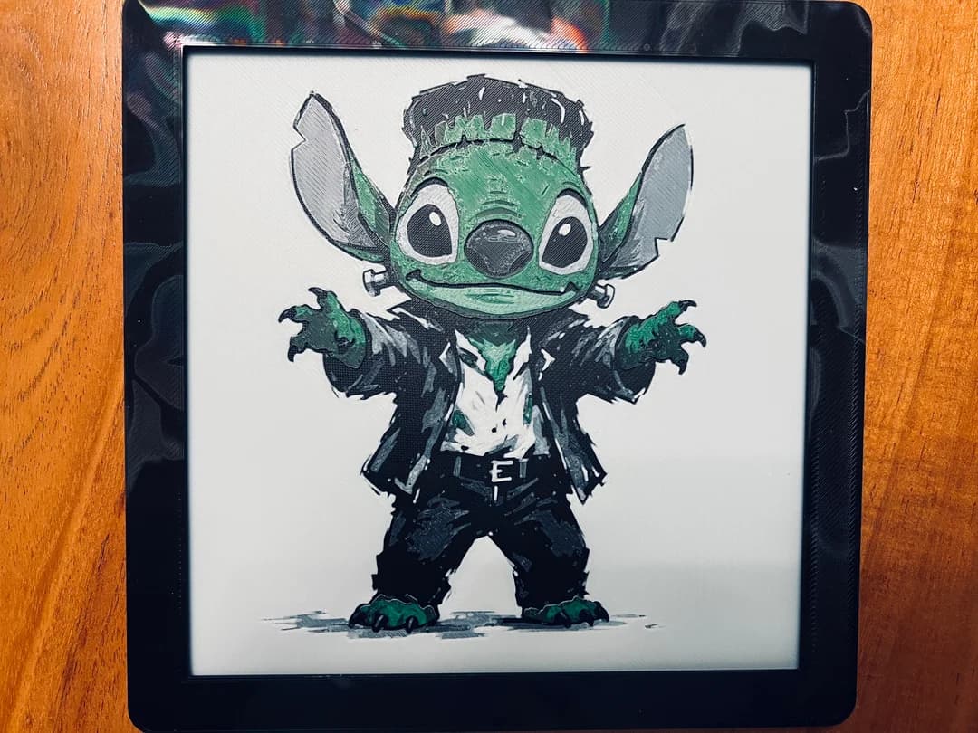 Stitch dressed as Frankenstein's Monster by JustBe 3D Printing HueForge model: Stitch dressed as Frankenstein's Monster by JustBe 3D Printing