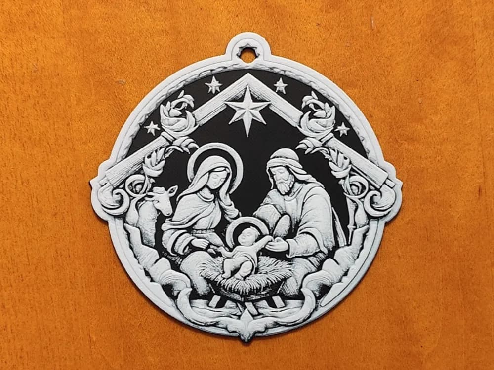 Nativity Christmas Tree Ornament Bauble Decoration Nativity Christmas Tree Ornament Bauble Decoration