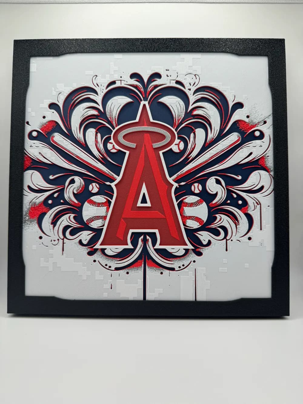 HueForge model: Los Angeles Angels - MLB Hueforge by Canadian Gamer