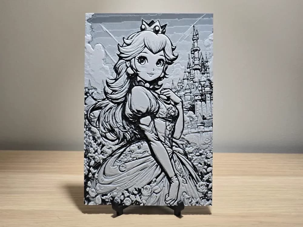 Princesse Peach Hueforge by Kactus Fpv HueForge model: Princesse Peach Hueforge by Kactus Fpv