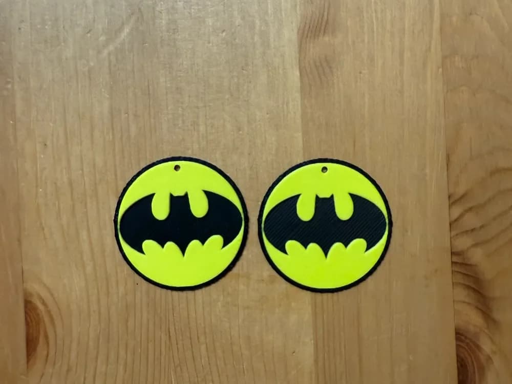 Large Batman Earrings by Morganja HueForge model: Large Batman Earrings by Morganja