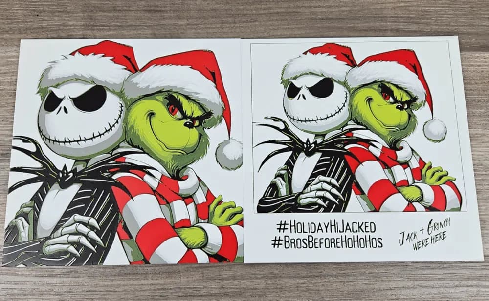 Jack Skellington and The Grinch by BusyKikiBee HueForge model: Jack Skellington and The Grinch by BusyKikiBee