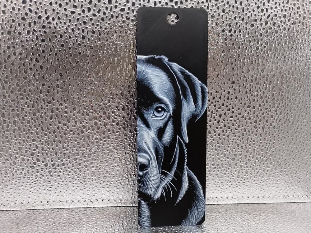 Labrador Bookmark hueforge by Borishotch Industries HueForge model: Labrador Bookmark hueforge by Borishotch Industries