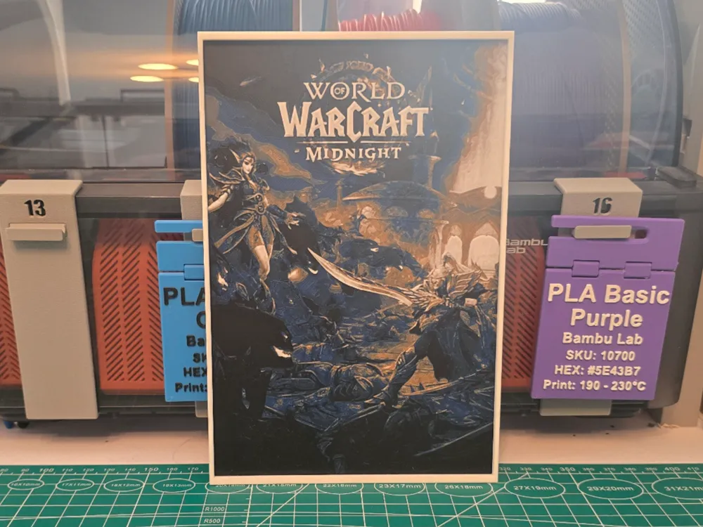 World of Warcraft: Midnight Game - Hueforge Art by Lumpy3D HueForge model: World of Warcraft: Midnight Game - Hueforge Art by Lumpy3D