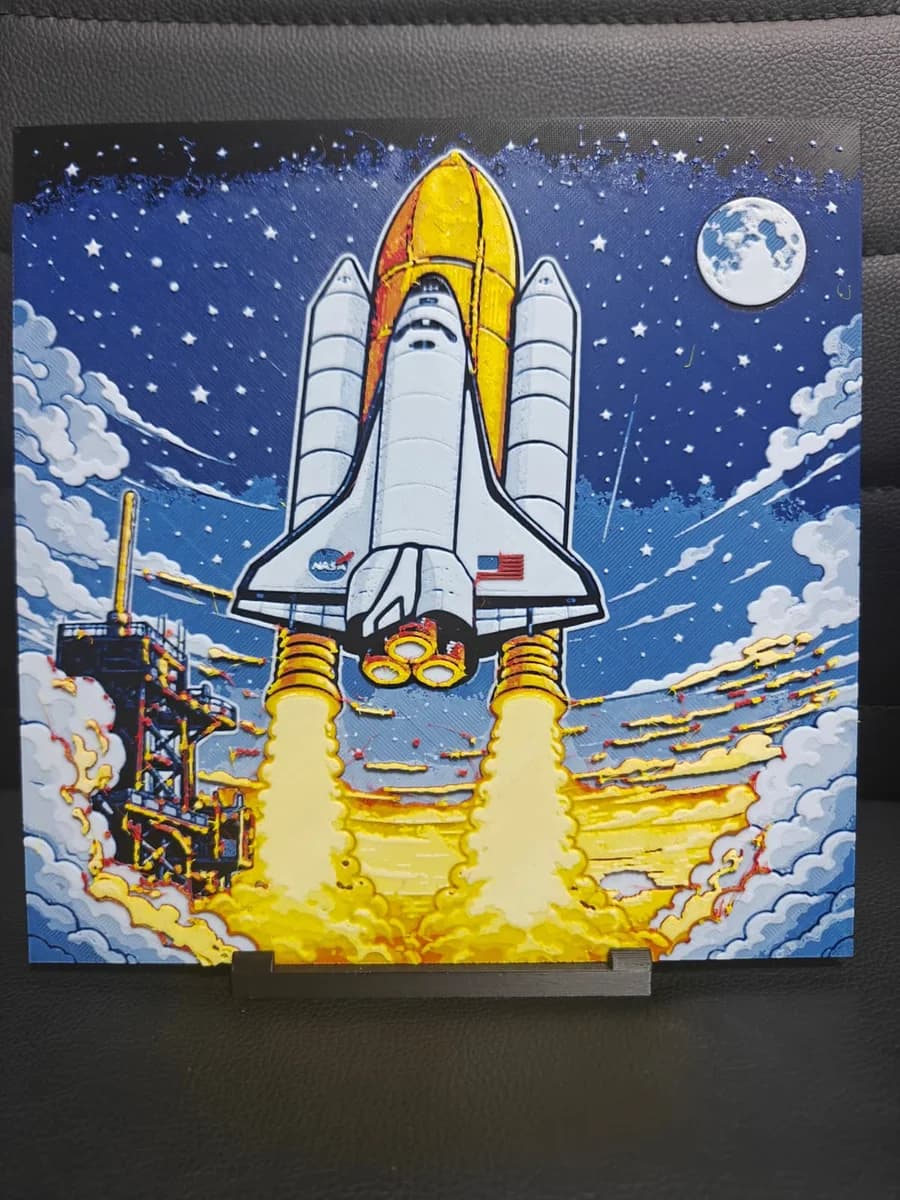 Space Shuttle by TheHueforgeLady HueForge model: Space Shuttle by TheHueforgeLady