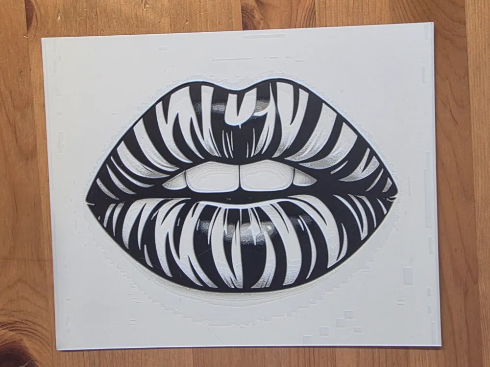 Lips Hueforge by Morganja HueForge model: Lips Hueforge by Morganja