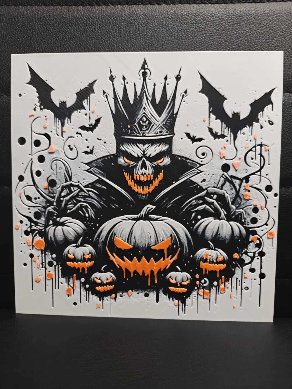 Pumpking King Halloween by TheHueforgeLady HueForge model: Pumpking King Halloween by TheHueforgeLady