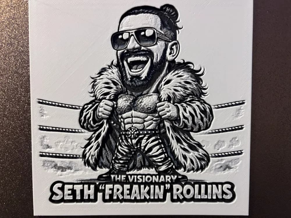 Seth freakin Rollins Hueforge by Reeftank&more HueForge model: Seth freakin Rollins Hueforge by Reeftank&more