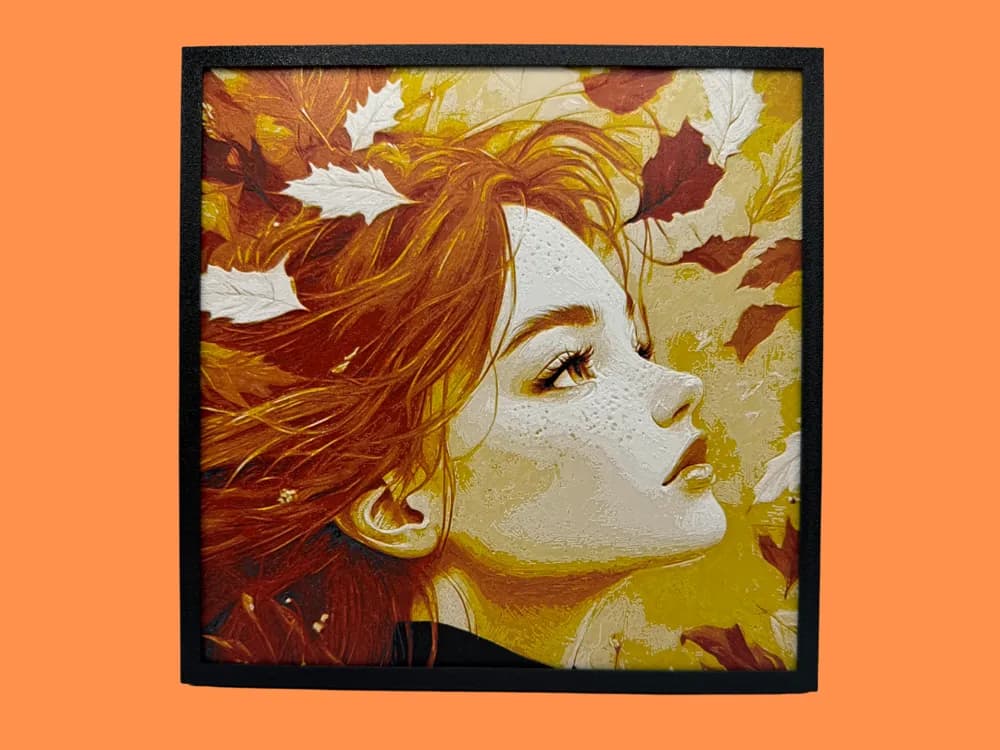 HueForge model: Autumn Lady Hueforge by Canadian Gamer