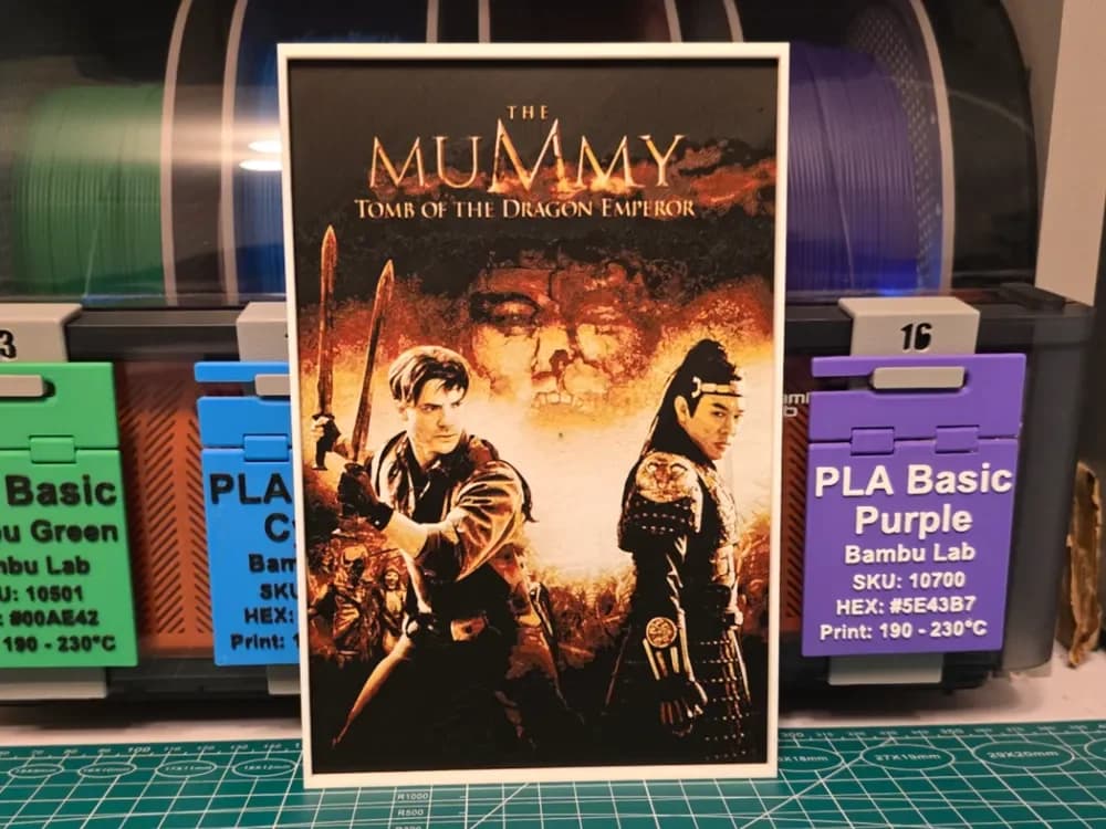 HueForge model: The Mummy: Tomb of the Dragon Emperor - Hueforge by Lumpy3D