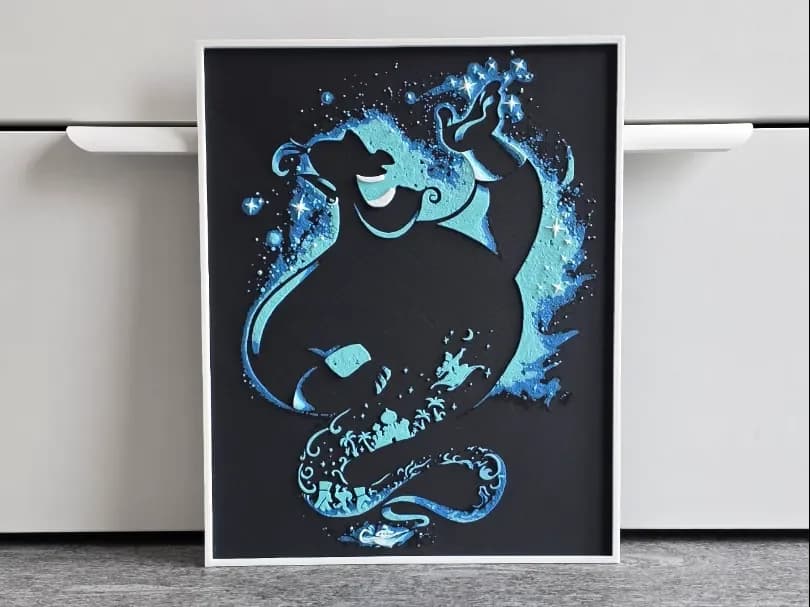 Disney Genie Hueforge by RIVY3Dprint HueForge model: Disney Genie Hueforge by RIVY3Dprint