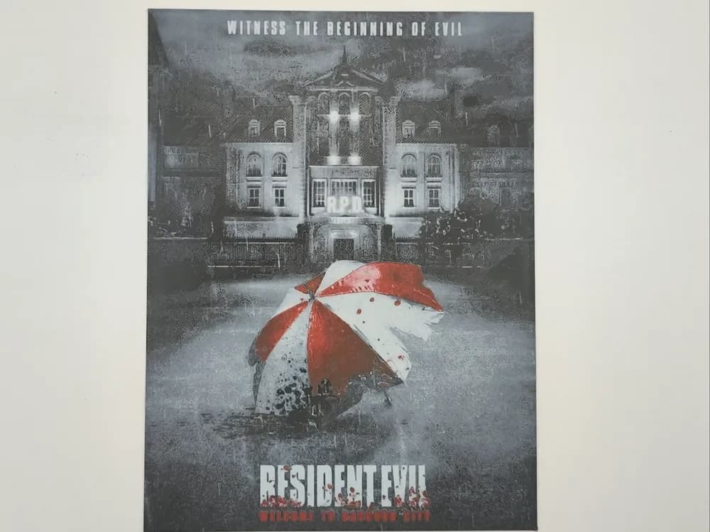 Resident Evil - Welcome to Raccoon city Hueforge by Altf4-Formation HueForge model: Resident Evil - Welcome to Raccoon city Hueforge by Altf4-Formation