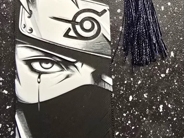 Naruto Kakashi Bookmark by 3D-Mentiel HueForge model: Naruto Kakashi Bookmark by 3D-Mentiel