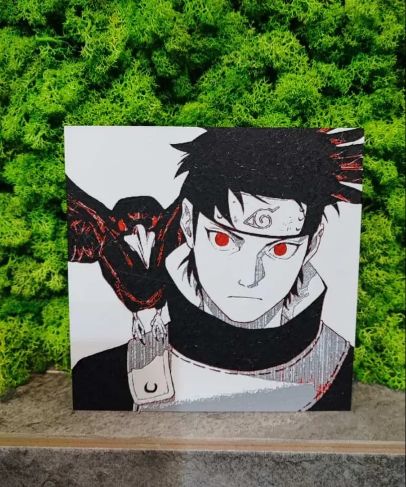 Shisui Uchiha by Garuda3D HueForge model: Shisui Uchiha by Garuda3D