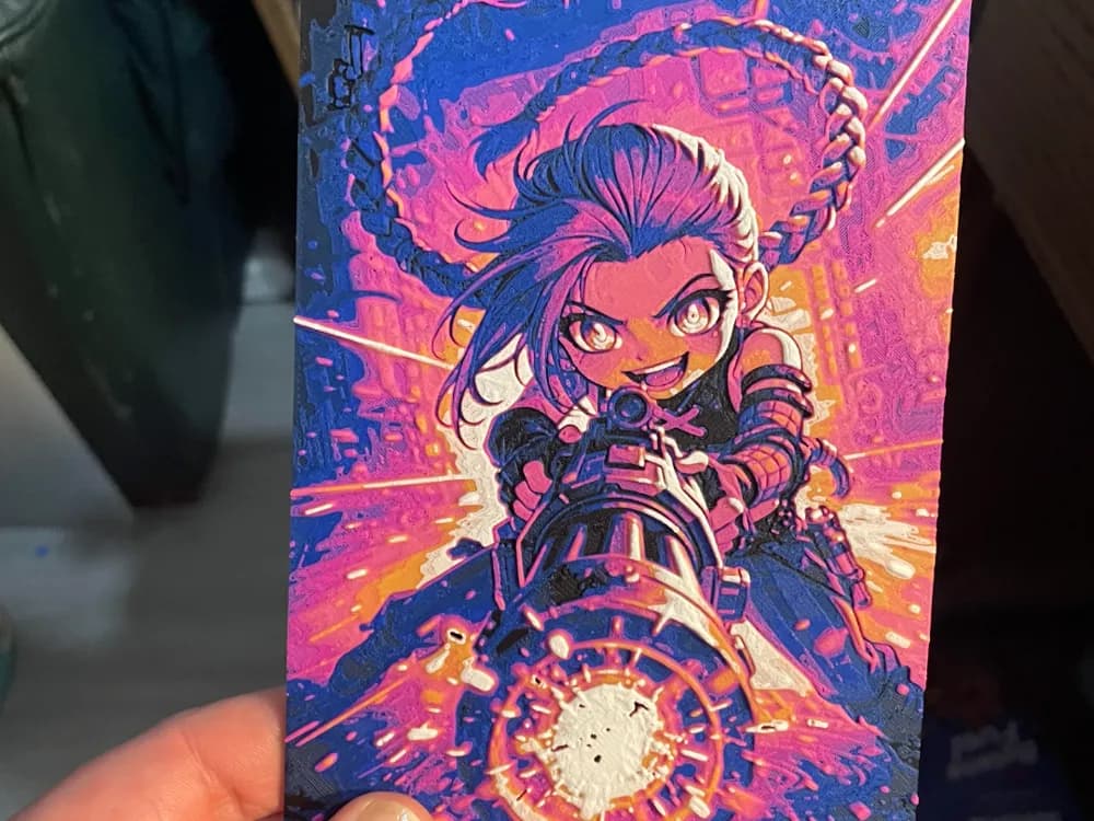 Chibi Jinx Hueforge by Advancedtechworldwide HueForge model: Chibi Jinx Hueforge by Advancedtechworldwide