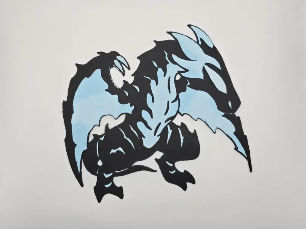 Kaisel Chibi Solo Leveling by Kactus Fpv HueForge model: Kaisel Chibi Solo Leveling by Kactus Fpv