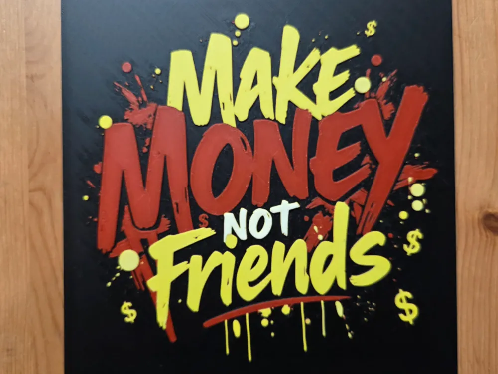 Make Money Not Friends Hueforge Make Money Not Friends Hueforge