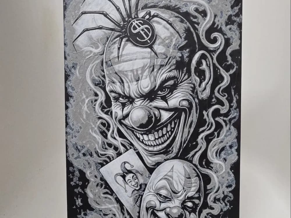 Clown Hueforge by Morganja HueForge model: Clown Hueforge by Morganja