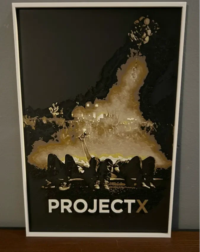 HueForge model: Hueforge Movie Frame - Project X - by JoDau