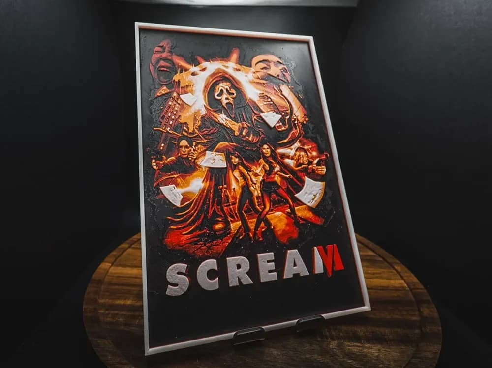 Scream 6 (Movie Poster - HueForge) by HugheCraft HueForge model: Scream 6 (Movie Poster - HueForge) by HugheCraft