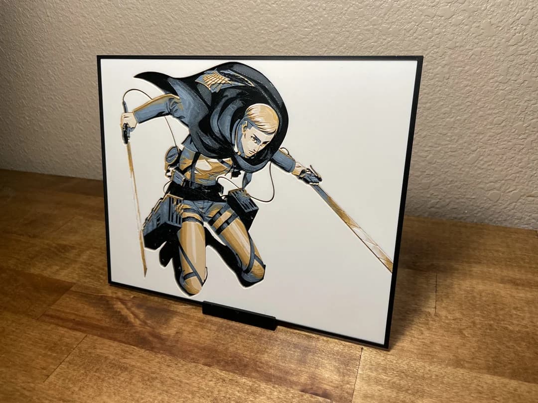 Erwin - Attack on Titan by Cloudy Nostalgia HueForge model: Erwin - Attack on Titan by Cloudy Nostalgia