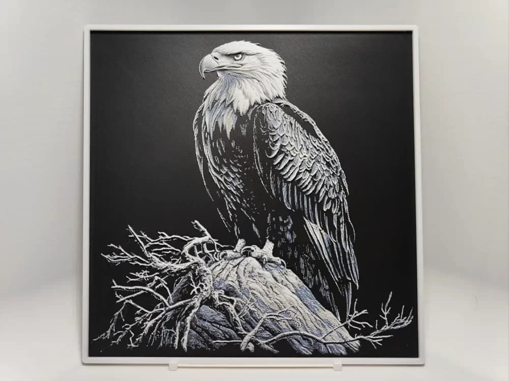 Bald Eagle - Hueforge by BeaN HueForge model: Bald Eagle - Hueforge by BeaN