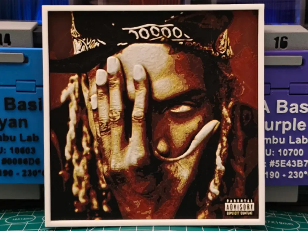 HueForge model: Fetty Wap "Fetty Wap" Album - Hueforge Art by Lumpy3D