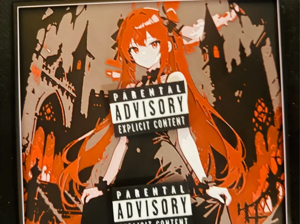 (NFSW) Rias DXD in Hell by World of Glt 3d HueForge model: (NFSW) Rias DXD in Hell by World of Glt 3d