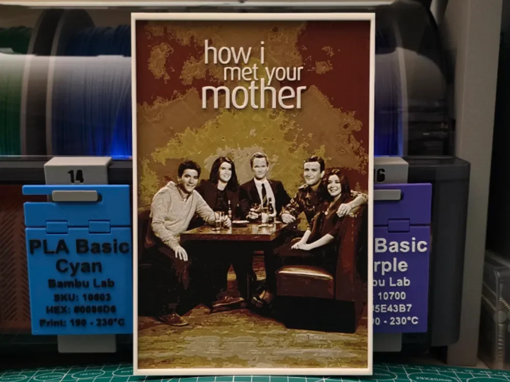 How I Met Your Mother Poster - Hueforge Art by Lumpy3D HueForge model: How I Met Your Mother Poster - Hueforge Art by Lumpy3D