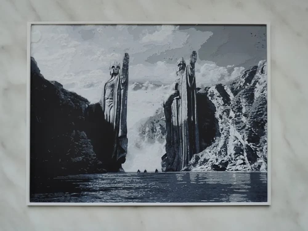 HueForge model: Gates of Argonath - Hueforge by BeaN