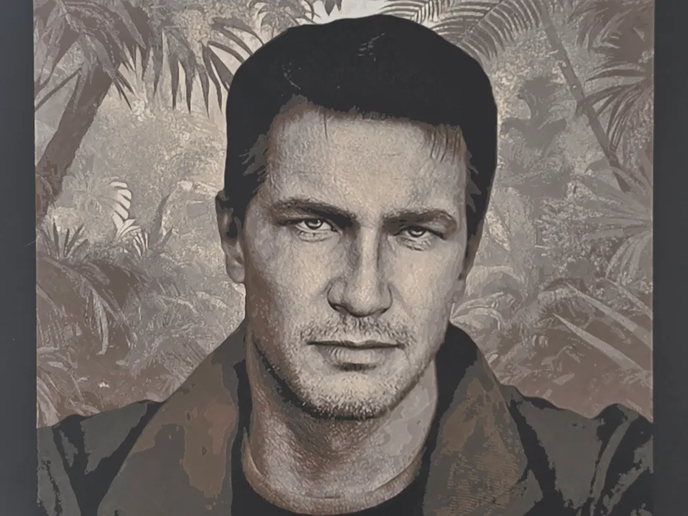 Uncharted - Nathan Drake Hueforge by 3D-Mentiel HueForge model: Uncharted - Nathan Drake Hueforge by 3D-Mentiel