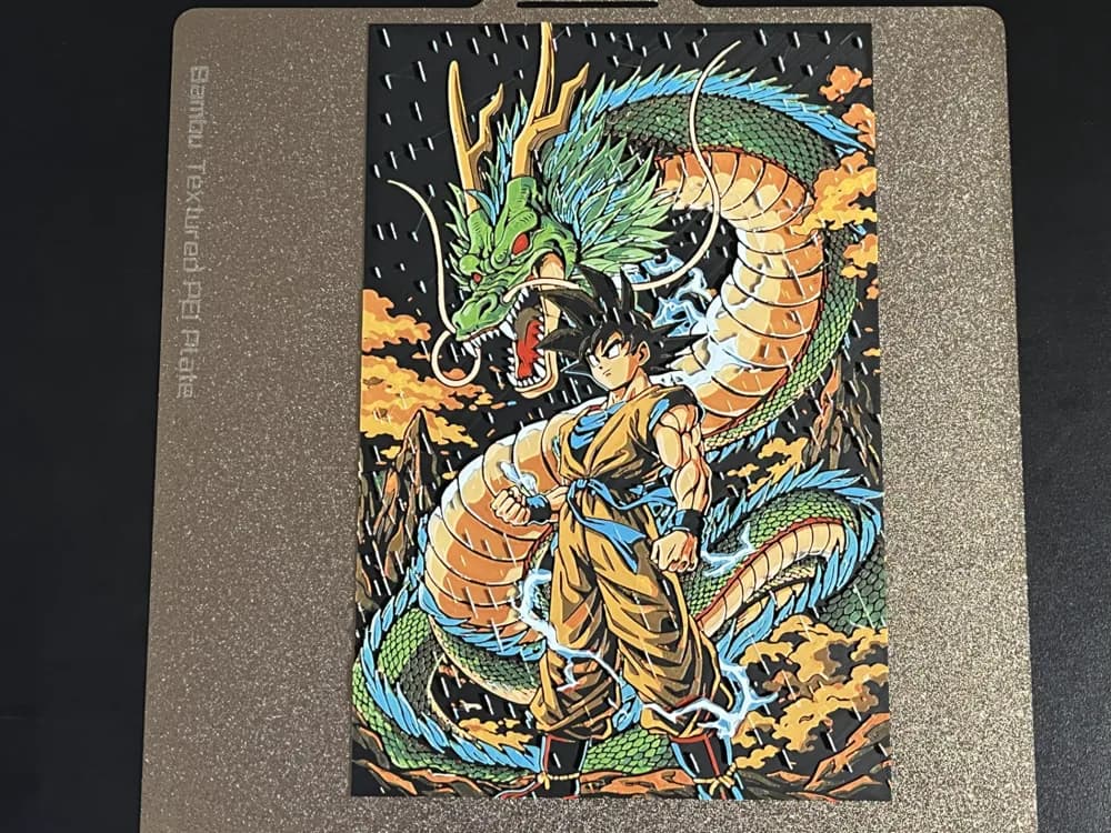 Goku and Shenlong DragonBall Hueforge by FantasyZ HueForge model: Goku and Shenlong DragonBall Hueforge by FantasyZ