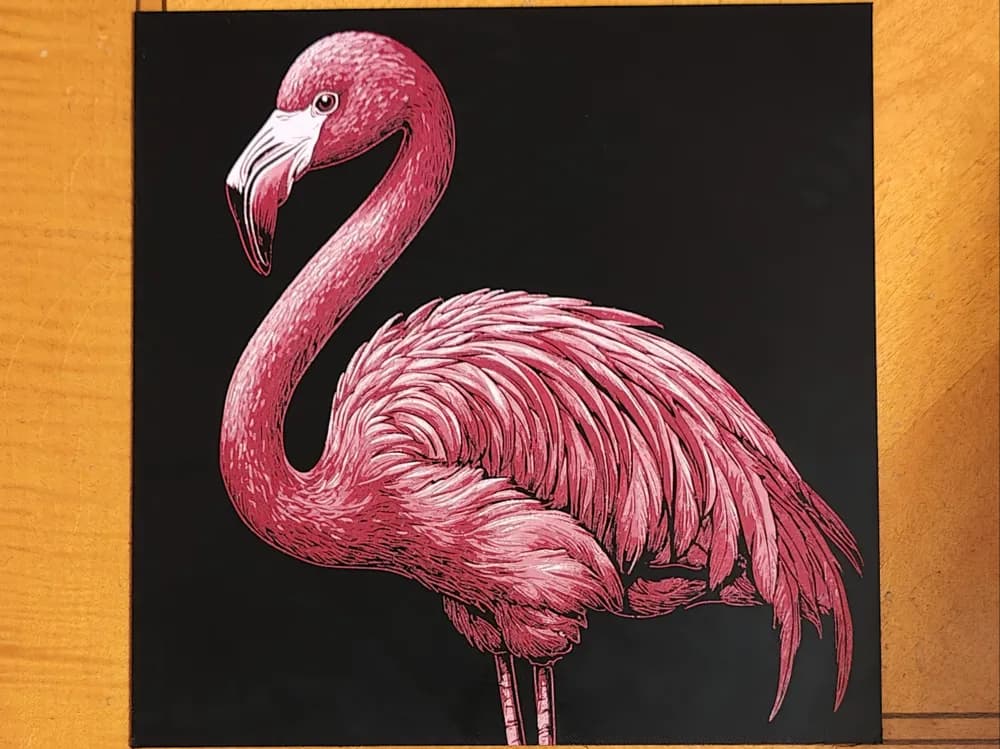 Flamingo - Hueforge by Sarge HueForge model: Flamingo - Hueforge by Sarge