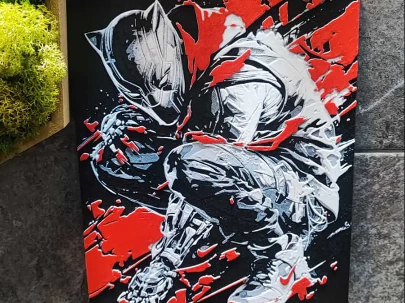 Panther Nike by Garuda3D HueForge model: Panther Nike by Garuda3D