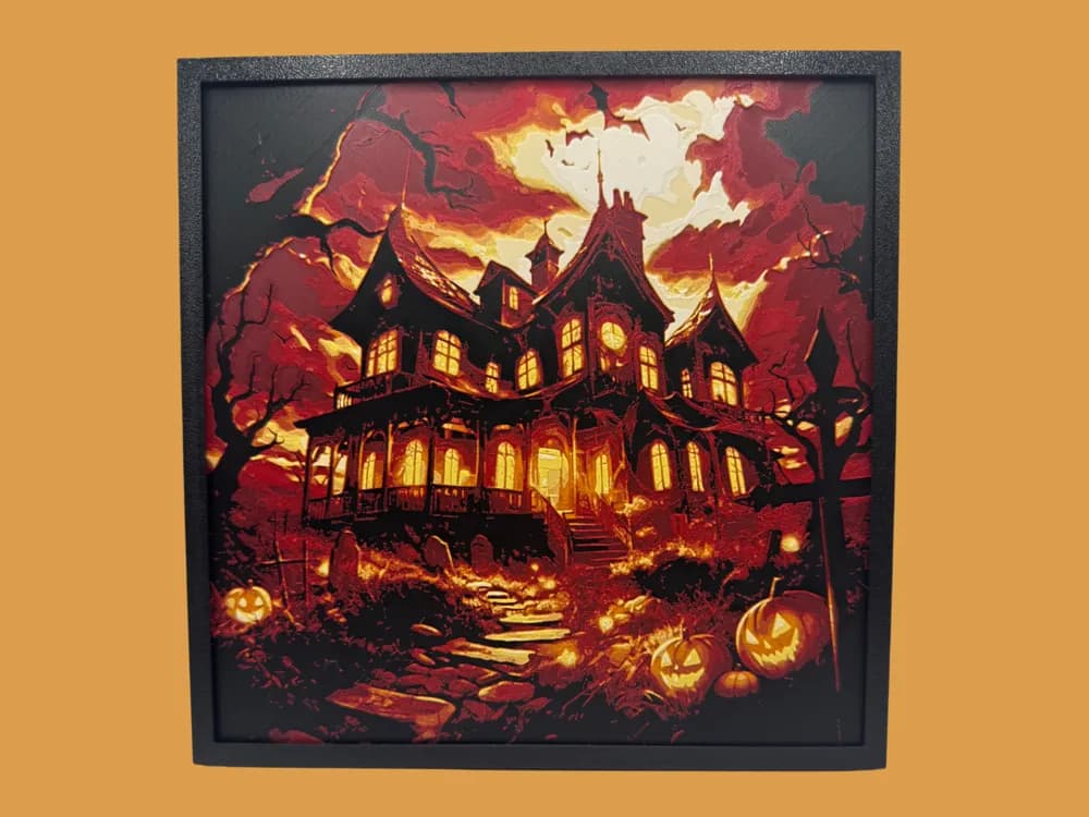 HueForge model: Halloween House by Canadian Gamer