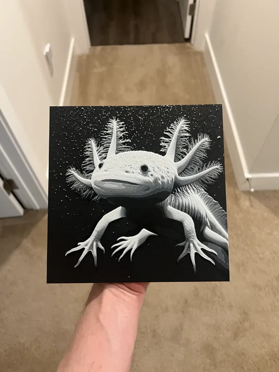 Axolotl Salamander Art Hueforge Axolotl Salamander Art Hueforge