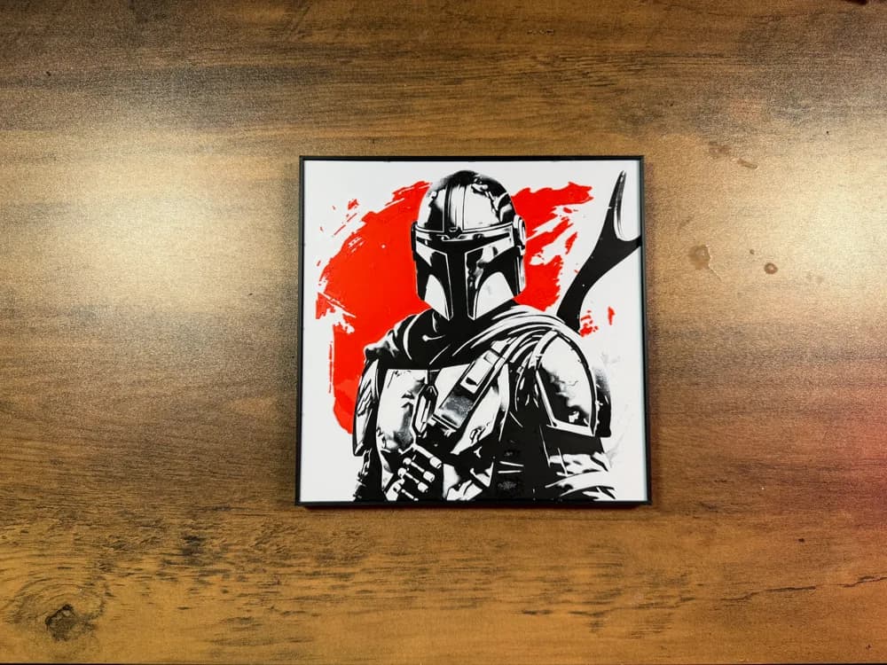 The Mandalorian | High-Contrast HueForge Poster by 3D Prints By Vic HueForge model: The Mandalorian | High-Contrast HueForge Poster by 3D Prints By Vic