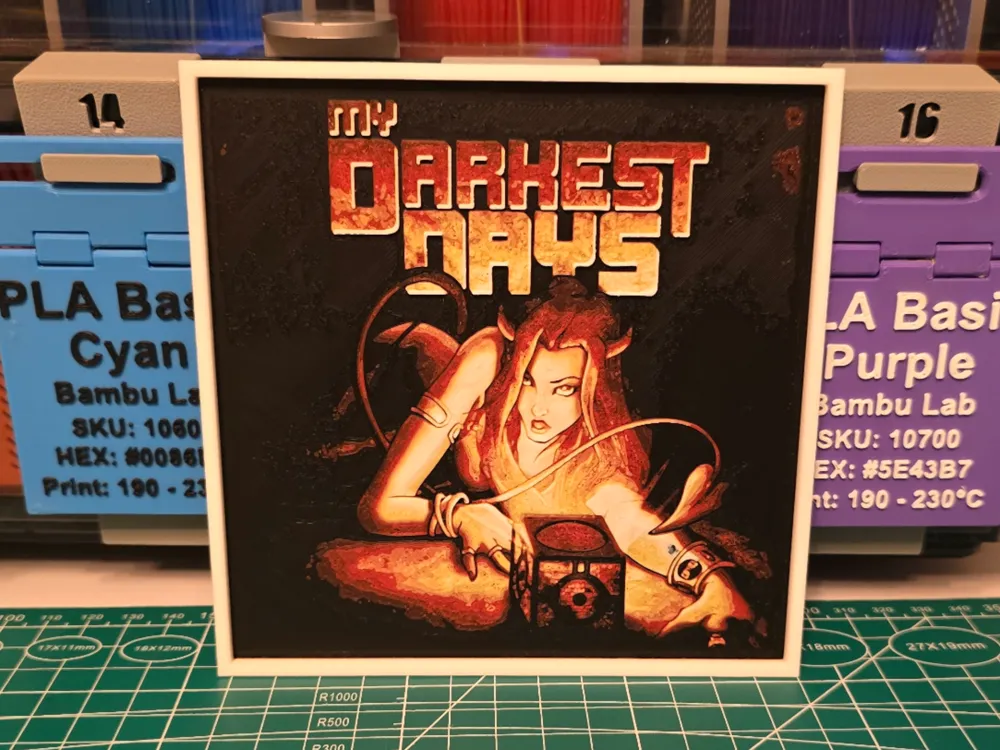 My Darkest Days "My Darkest Days" Album - Hueforge by Lumpy3D HueForge model: My Darkest Days "My Darkest Days" Album - Hueforge by Lumpy3D