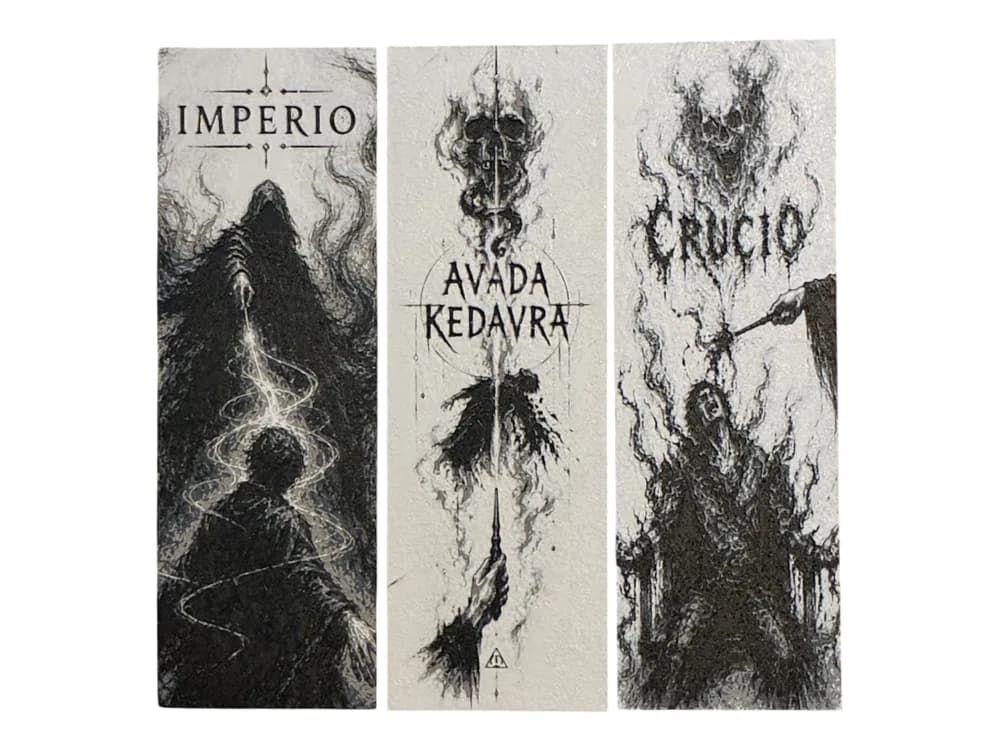 Harry Potter Unforgivable Curses Bookmarks by The SkyLab 3D HueForge model: Harry Potter Unforgivable Curses Bookmarks by The SkyLab 3D