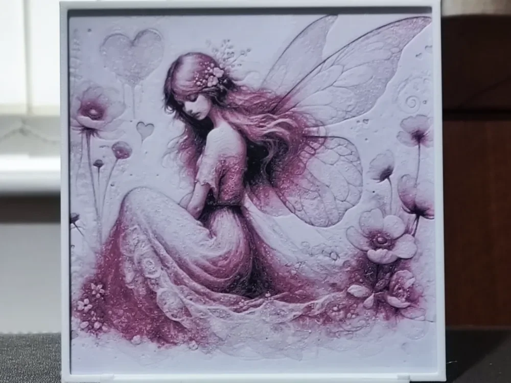 Ethereal Fairy - HueForge 3 Color by BoDad HueForge model: Ethereal Fairy - HueForge 3 Color by BoDad