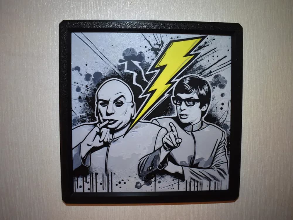 Austin Powers Hueforge by Chris B HueForge model: Austin Powers Hueforge by Chris B