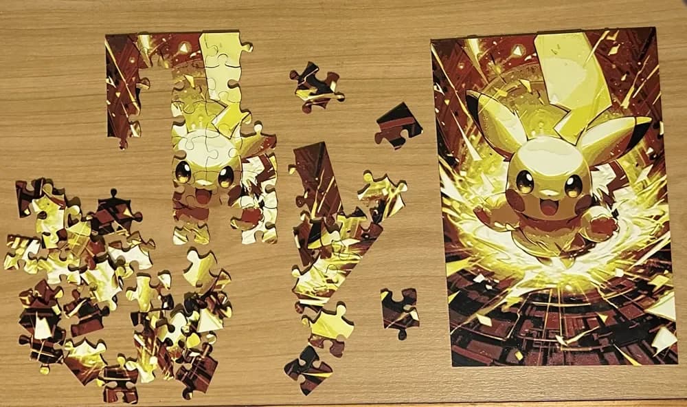 Pokemon Puzzle Pikachu print in place by enricoRE HueForge model: Pokemon Puzzle Pikachu print in place by enricoRE