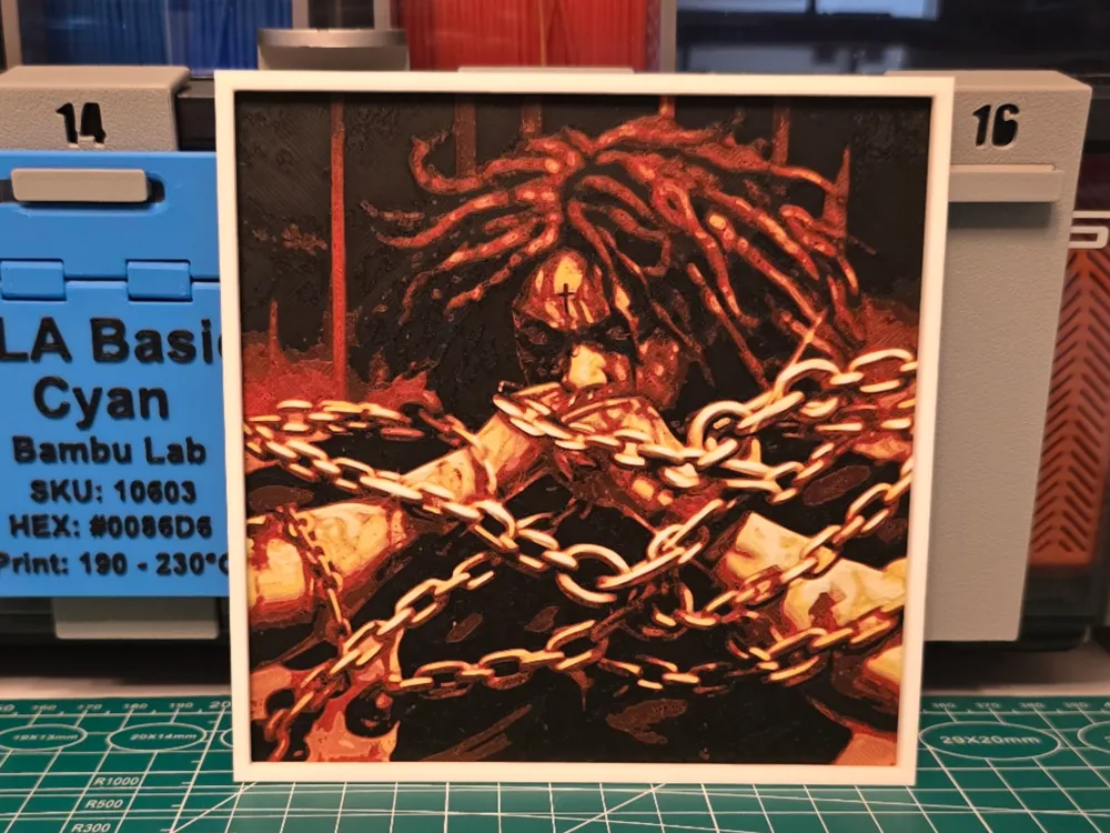 Trippie Redd "Saint Michael" Album - Hueforge Art by Lumpy3D HueForge model: Trippie Redd "Saint Michael" Album - Hueforge Art by Lumpy3D