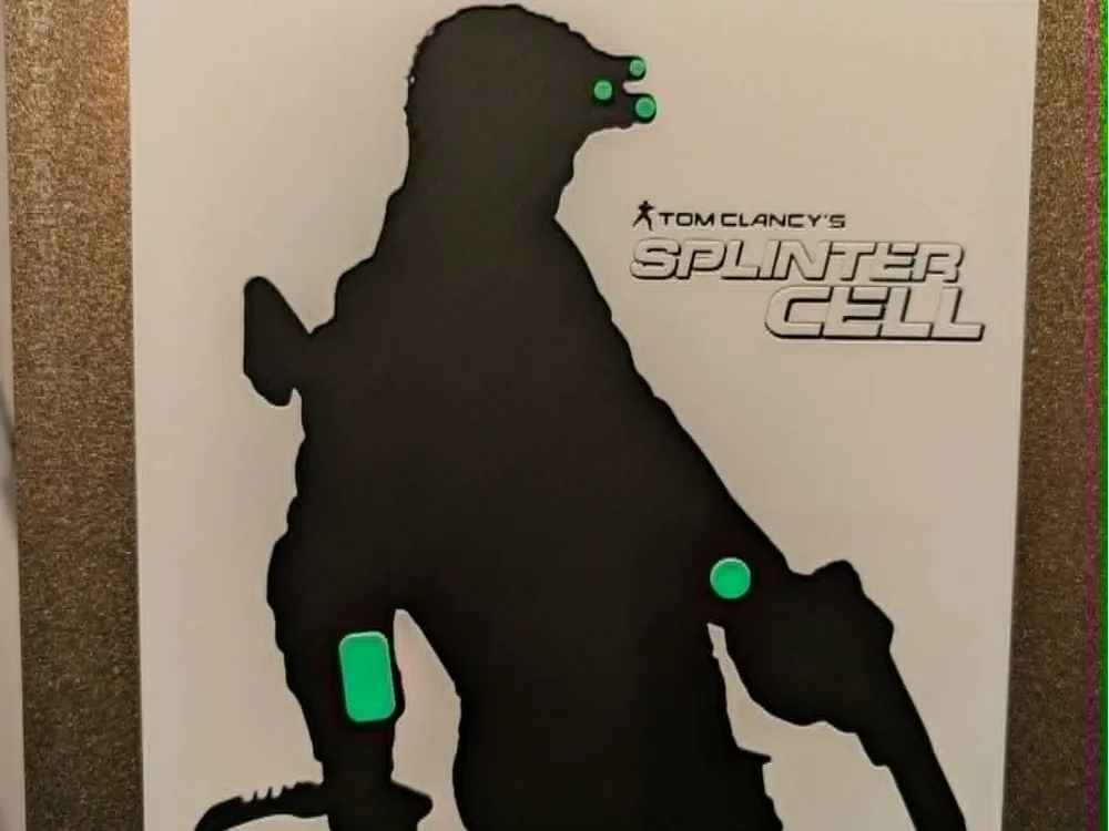 Spinter Cell - Sam Fisher Shadow Outline Hueforge. Spinter Cell - Sam Fisher Shadow Outline Hueforge.