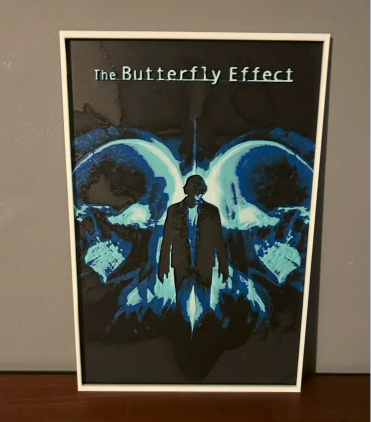 Hueforge Movie Poster - Butterfly effect - by JoDau HueForge model: Hueforge Movie Poster - Butterfly effect - by JoDau