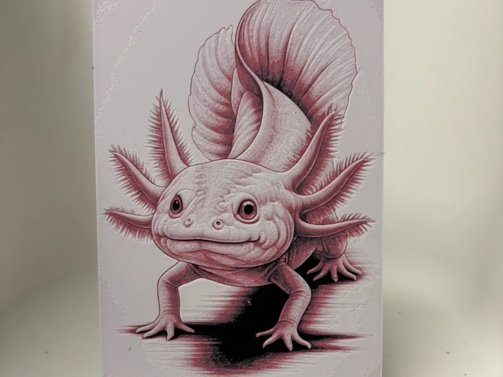 Axolotl Hueforge by Morganja HueForge model: Axolotl Hueforge by Morganja