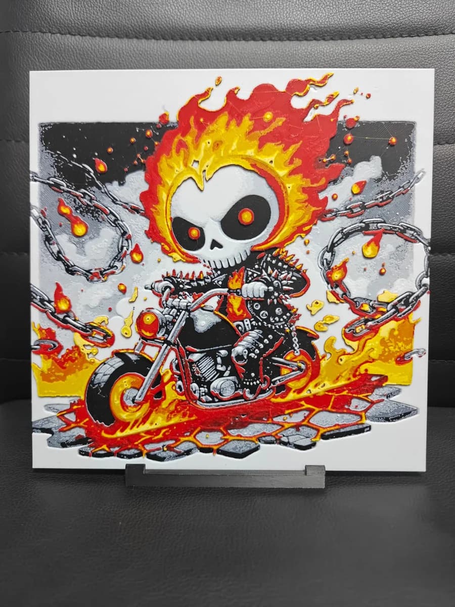 Ghost Rider Chibi by TheHueforgeLady HueForge model: Ghost Rider Chibi by TheHueforgeLady