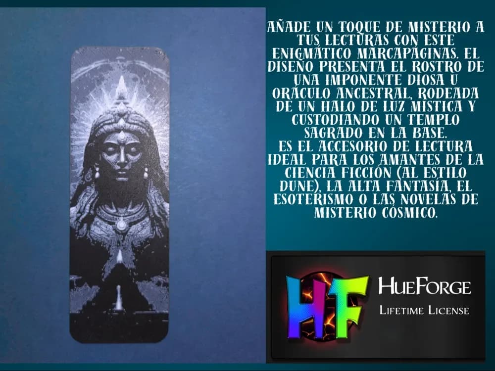 Bookmark Mystic Oracle by FYTY112 HueForge model: Bookmark Mystic Oracle by FYTY112